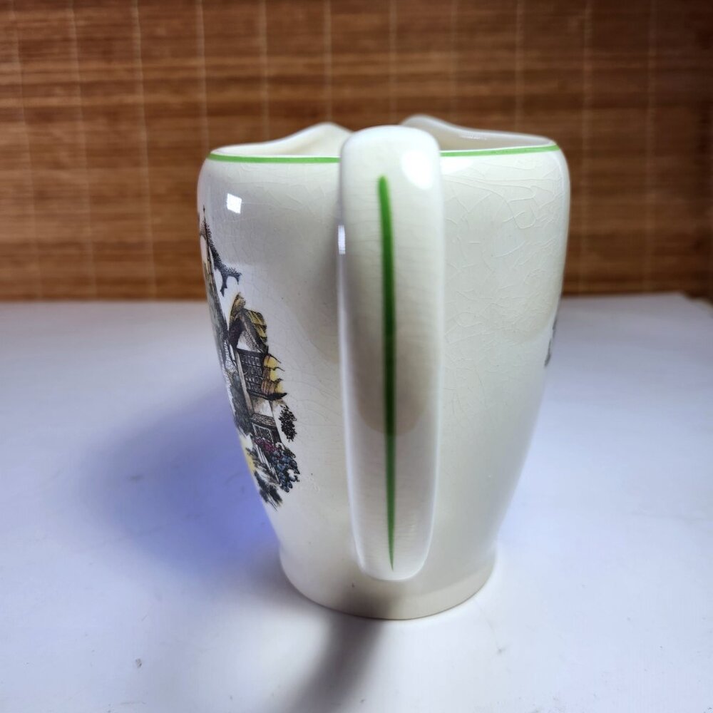 Lord Nelson Ware Pitcher • Elijah Cotton • Cottage Scene • Staffordshire England - Picture 7 of 9